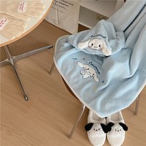 시나모롤 캐릭터 산리오수건 귀여운 쿠로미 어린이집수건 미니, 블루 목욕 타올