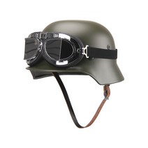 독일군 방탄헬멧 2차대전 군용 방탄모 고글 헬멧, 아미그린
