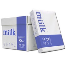 밀크(Miilk) A4용지 75g 1박스(2500매)(H)