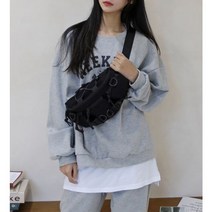 베이직센스 메신저백 힙색 멀티포켓 스포티 캐주얼 크로스백