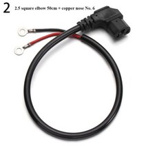 전기 자전거인터페이스 케이블 와이어 스쿠터 구리 코어 충전 플러그 소켓 전기 자전거 세발 부품 t형, 2, 2