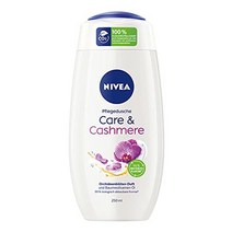 NIVEA Care 캐시미어 케어 샤워 250ml 벨벳 같은 거품이있는 감각적 인 향이 나는 샤워 젤 면실유가 함유 된 풍부한 샤워 크림, 1-케어
