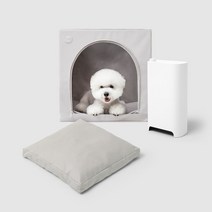 [두잇] 펫 드라이룸 드라이하우스 쿠션세트, 색상:웜그레이 / 쿠션:차콜