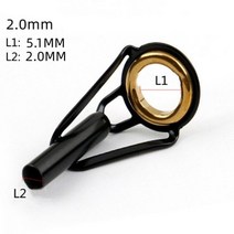 낚시대 릴 수리 복원 낚싯대 가이드 링 1.5mm-2.0mm 스테인레스 스틸 DIY 아이 낚시 탑 로드 라인 팁 폴 키트 교체 도구 상의, 1pc-2.0mm