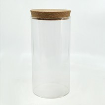 비오스 테라리움 유리병 용기 마리모어항 코르크 일자 원통형 유리볼 유리화분