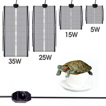 5W 15W 25W 35W 플매트 카펫 러그 식물 난방 매트 그래 핀 파충류 열 패드 조절 가능 온도 조절기 담요 도마뱀 거북이 뱀 방수 인큐베이터, [01] 5W, [02] EU