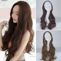 자연스런웨이브가발 긴머리가발 웨이브가발 여자가발 웨이브통가발 여자통가발 긴가발 긴머리웨이브가발, 다크브라운