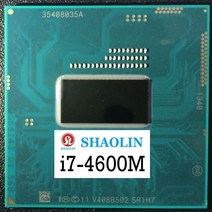 40% off i7-4600M i7 4600M SR1H7 2.9GHz 듀얼 코어 쿼드 스레드 CPU 프로세서 4M 37W 소켓 G3 / rPGA946B Original SHAOLI