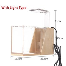 폴리카보네이트어항 아크릴 플라스틱 부화통 벽걸이 어항 데스크탑 물고기 탱크 미니 사이드 필터 미화 아