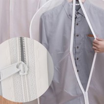 방수 부직포 옷커버 먼지덮개 정장 양복 코트 의류보관 커버 행거비닐 1P, 사이즈, 60 x 105cm