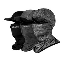 PKG 자외선차단 캡 모자형 전면마스크 / 스포츠 등산 야외 운동 레저 햇빛가리개 쿨링 바라클라바 안면마스크 여름용 쿨스카프 모자 탈부착, LW캡멀티스카프, 멜란지그레이