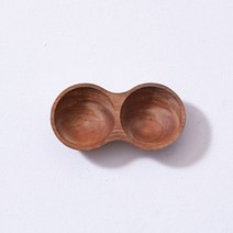 [센에코]통원목우드나눔접시/나무접시/우드접시/안주접시/접시/원목우드식판/아동식판/안주나눔접시/나무식판접시, 23KW-02-0029-OL.2칸용안콩접시