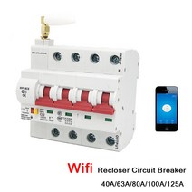 EWeLink-WiFi 4P 스마트 회로 차단기 홈 오토메이션 과부하 단락 보호 알렉사 및 구글 홈으로 작동, 한개옵션1, 07 4P 100A