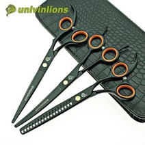 요술가위 애견 전문가용 미용 가위 머리숱가위 univinlions 7quot 일본 애완, 가죽 케이스 세트