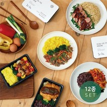 넉넉소반 12종 직장인을 위한 냉동 간편 도시락, 12종세트