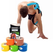 테이핑 방법 볼링 허리 어깨 스포츠 근육 손가락 테이프 스포츠 손목 무릎 농구 야구 배구 배드민턴, 녹색