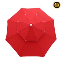 아웃팅 특대형 이층 일자 파라솔, 레드, 2개