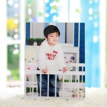 (이미지짱) 8x8 인치 크리스탈마블액자/포토 사진 문구 글