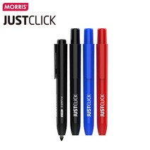 모리스 퀵마크 유성매직M 1자루 노크식 유성매직 매직펜, 빨강, 1개