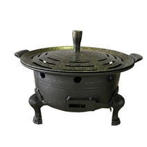 솥뚜껑 숯불구이 바베큐그릴 캠핑용 전원주택 펜션용 야외고기판, 330호 (33cm)