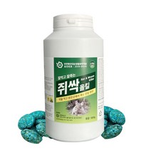 강력 쥐약 쥐싹올킬 500g 쥐 알약 살서제 쥐 잡이 제거 퇴치 잡는 방법, 2개, 1개