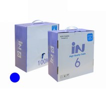 인네트워크 CAT.6 UTP 100M 파랑 (BOX) [IN-6UTP100B] INL167, 1개