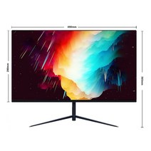 22 인치 75Hz 좁은 모니터 FHD 1920x1080 LED 99% sRGB 디스플레이 PC 데스크탑 컴퓨터 게임 IPS 화면 평면 패널 VGA/HDMI/DP, [02] Black, [01] 영국 플매트 카펫 러그