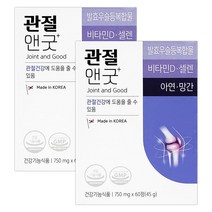 유유제약 관절앤굿 60정(2개월) 발효우슬등복합물, 2box