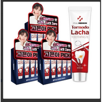 폴메디슨 토네이도 라차 치약 5개입 세트, 500g, 3개