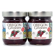 Oregon Growers 레드 라즈베리 GMO 프리 천연 과일 스프레드 355ml (12온스) (2팩), 1