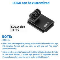 헬멧 고정 마운트 베이스 홀더 어댑터 GOPRO HERO10/9/8/MAX 7 6 5 4 세션 Yi Sjcam 바이크 오토바이 라이딩 등산 레이싱 스포츠, [03] custom logo