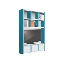 PET 5단TV 수납 책장 BH, 오크화이트