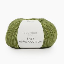 베이비 알파카 1볼 50g 215m 대바늘실 뜨개실 고급의류실, 202.올리브, 1개