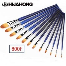 화홍 800F 유화붓 아크릴붓 필버트붓 7본세트 낱개 /옵션선택, 10호