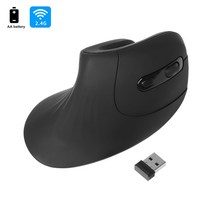 손목편한마우스수직 무선 마우스 USB 컴퓨터 게임 유선 광학 3200 인치 당 점 사일런트 게이머 인체 공학적, 01 A wireless, 한개옵션1