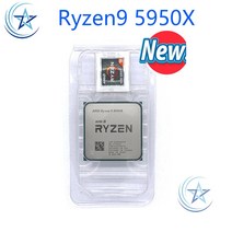 5950x AMD 새로운 Ryzen 9 5950X R9 3.4GHz 16 코어 32 스레드 CPU 프로세서 7NM L3 = 64M 100-000000059, 01 Ryzen9 5950X