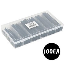 [0UK] 열 수축 튜브 세트 블랙 100EA 단선방지 케이블결속 케이블방수 케이블튜브 고무관 234567EA, 상품선택