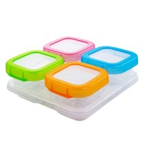 맘핸드슨 이유식 밀폐용기 4종 set 120ml 휴대용용기 식탁 매트 유아 어린이 아동, 본상품선택