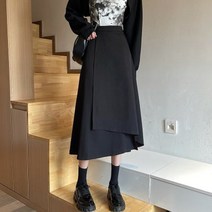 JINGHENG 여성 롱 스커트 반에이크스커트 예쁜치마3571125