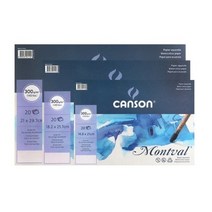 캔손 몽발 수채화지 낱장팩 CA033706 20매 300g, 3개