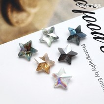 스타 별 론델 비즈 10mm 5개, 4.멀티퍼플(5개)