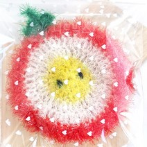 [니트박스 뜨개실] 하트 수세미 비닐 (화이트), 200장