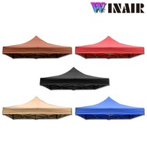 WINAIR 옥스포드 3중 코팅 천막지붕 벨크로타입(프레임 미포함), 3mx2m (프레임 미포함), 레드