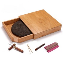 서랍형 보이차 보관함 한약재 칼 케이스 차 통 가정용 다도용품, 6, 1개