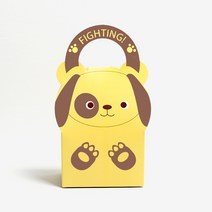 피크닉앤패키지 추석송편떡포장용기 어린이집선물포장답례품, 2개, 핸들상자 강아지