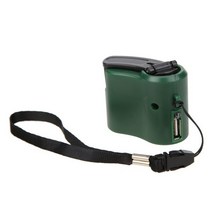 휴대 전화 비상 전원 USB 핸드 크랭크 충전기 발전기 범용 모바일 충전, green, CHINA