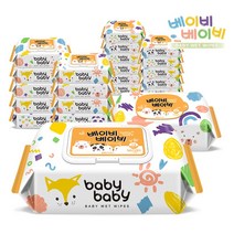 베이비베이비 네이처 캡형 10팩 휴대용 리필형 12팩 아기물티슈