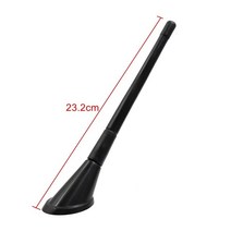 XAutohaux 21/23/24/37cm 유니버설 셀프 접착 자동차 지붕 라디오 신호 공중 안테나 장식 블랙, 05 23.2cm