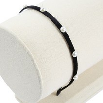 그로위시 리틀비티 PEARL VELVET HAIRBAND