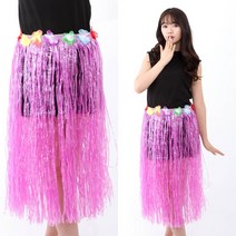 하와이훌라스커트수술치마80cm(핑크)훌라 무용 치마
